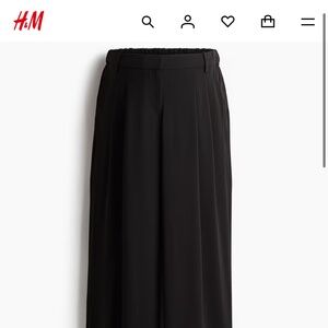 H&M MAMA before and after black trouser